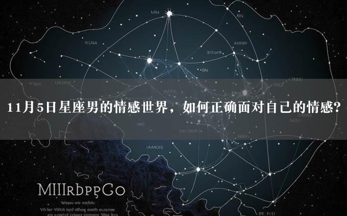 11月5日星座男的情感世界，如何正确面对自己的情感？