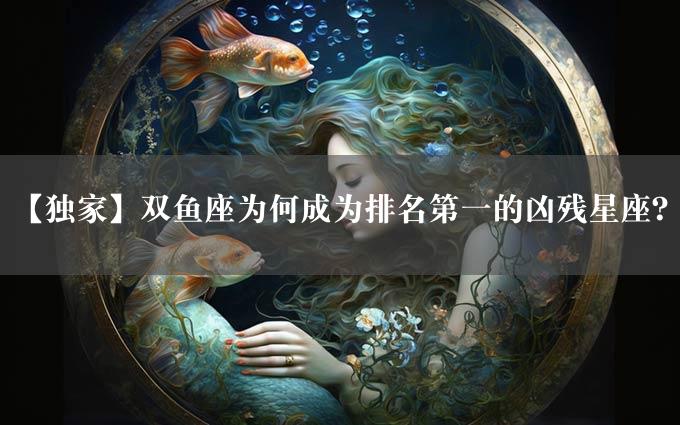 【独家】双鱼座为何成为排名第一的凶残星座？