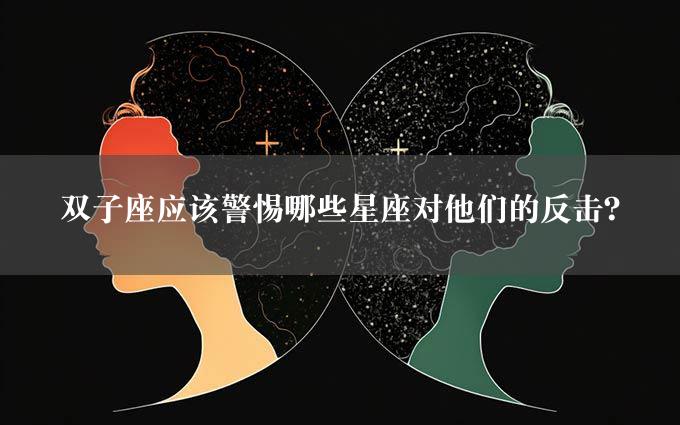 双子座应该警惕哪些星座对他们的反击？