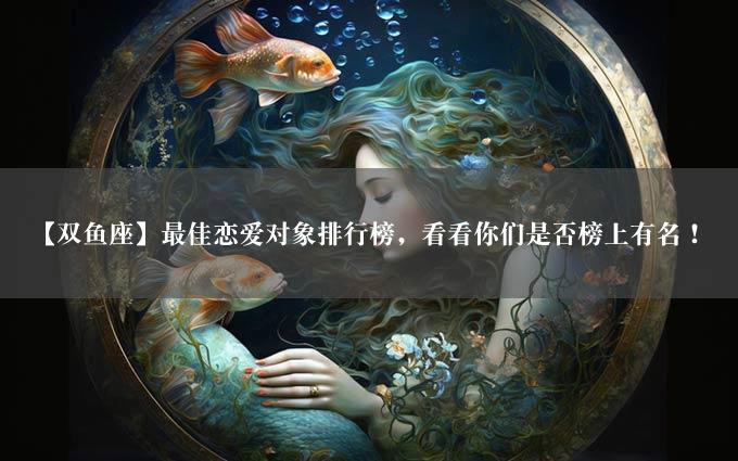 【双鱼座】最佳恋爱对象排行榜，看看你们是否榜上有名！