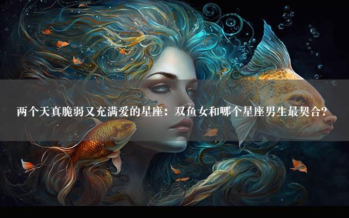 两个天真脆弱又充满爱的星座：双鱼女和哪个星座男生最契合？