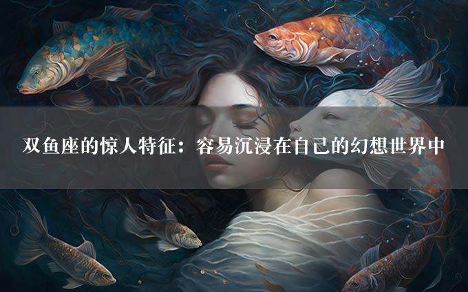 双鱼座的惊人特征：容易沉浸在自己的幻想世界中