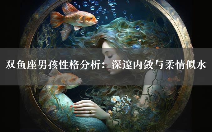 双鱼座男孩性格分析：深邃内敛与柔情似水