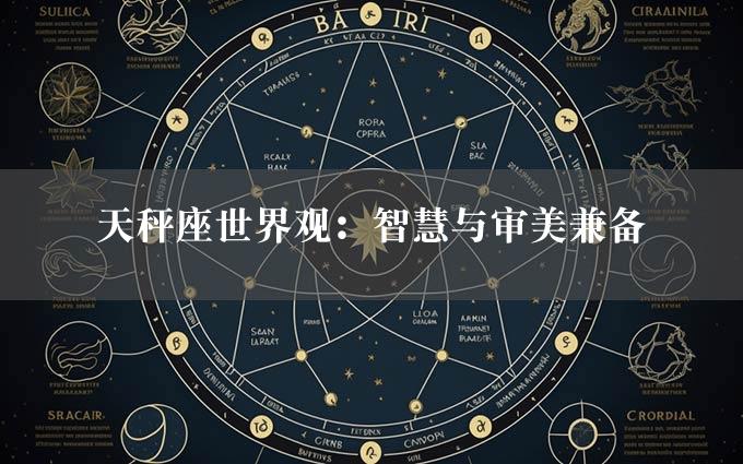 天秤座世界观：智慧与审美兼备