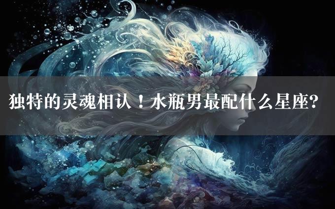 独特的灵魂相认！水瓶男最配什么星座？