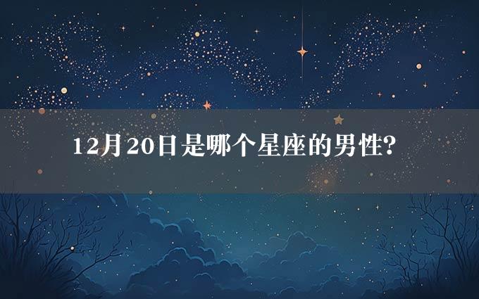 12月20日是哪个星座的男性？