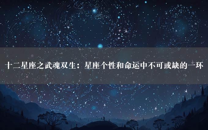 十二星座之武魂双生：星座个性和命运中不可或缺的一环