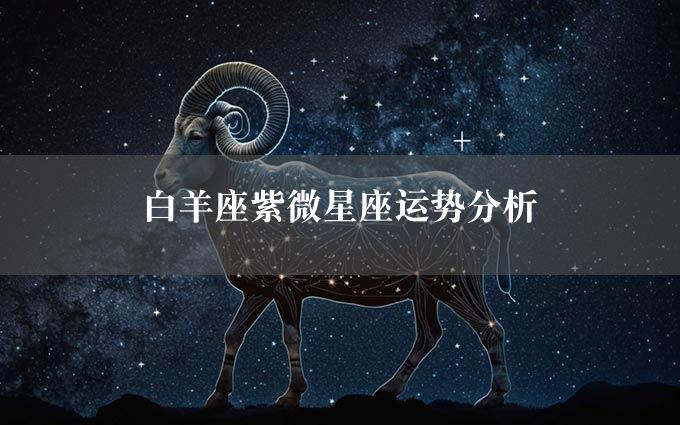 白羊座紫微星座运势分析