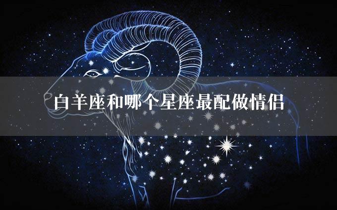 白羊座和哪个星座最配做情侣