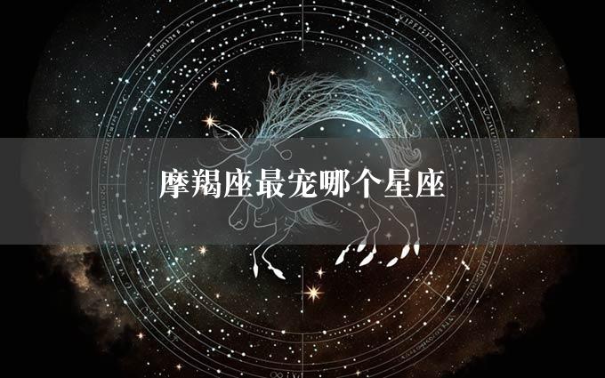 摩羯座最宠哪个星座