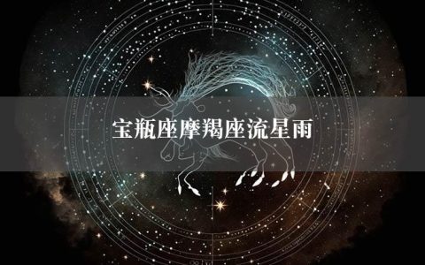 宝瓶座摩羯座流星雨