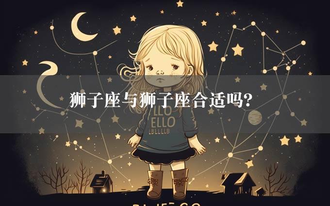 狮子座与狮子座合适吗？