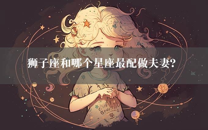 狮子座和哪个星座最配做夫妻？