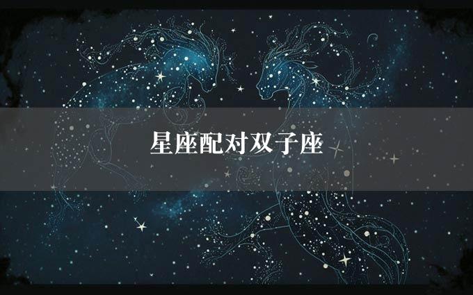 星座配对双子座