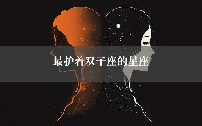 最护着双子座的星座