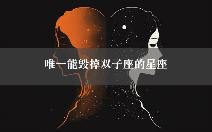 唯一能毁掉双子座的星座