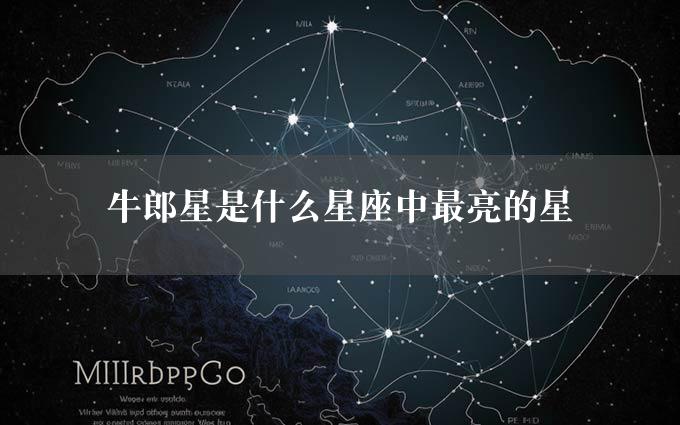 牛郎星是什么星座中最亮的星