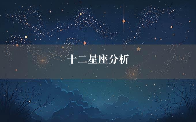 十二星座分析