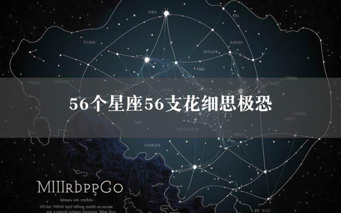 56个星座56支花细思极恐