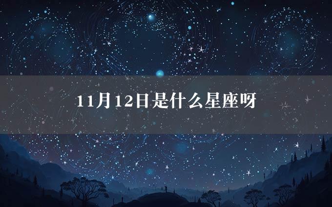 11月12日是什么星座呀