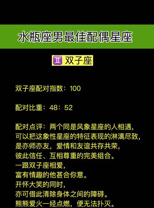 双子座男女配对指数90：理解他们的爱情动力与挑战